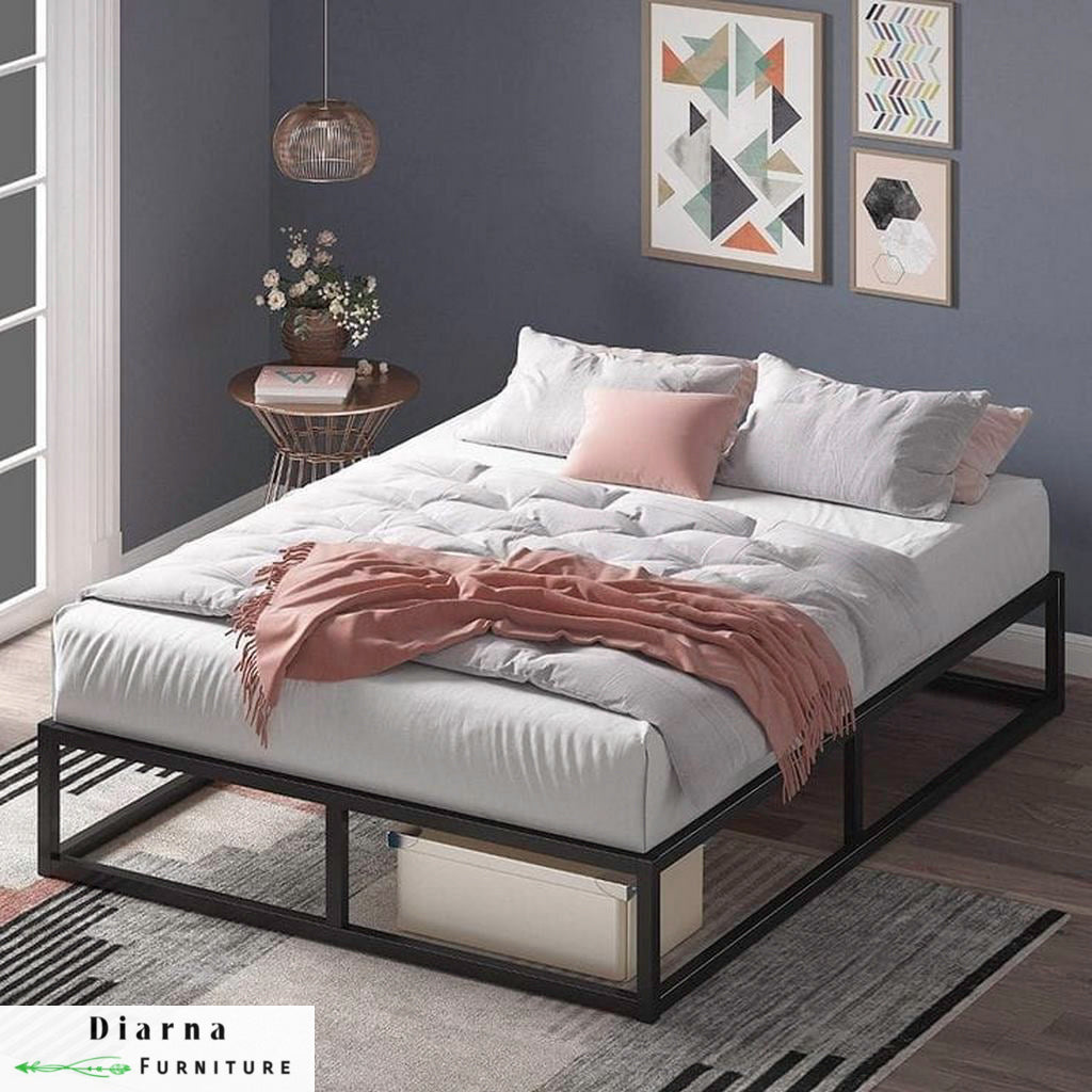 سرير فردي ستيل - اسود