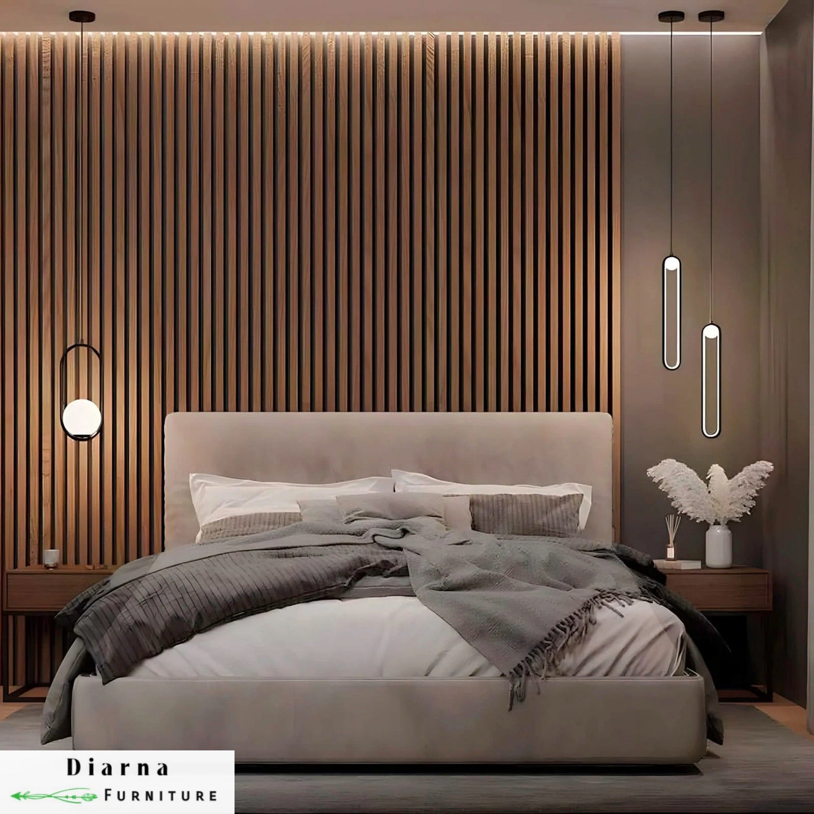 سرير فردي خشب ام دى اف - بيج