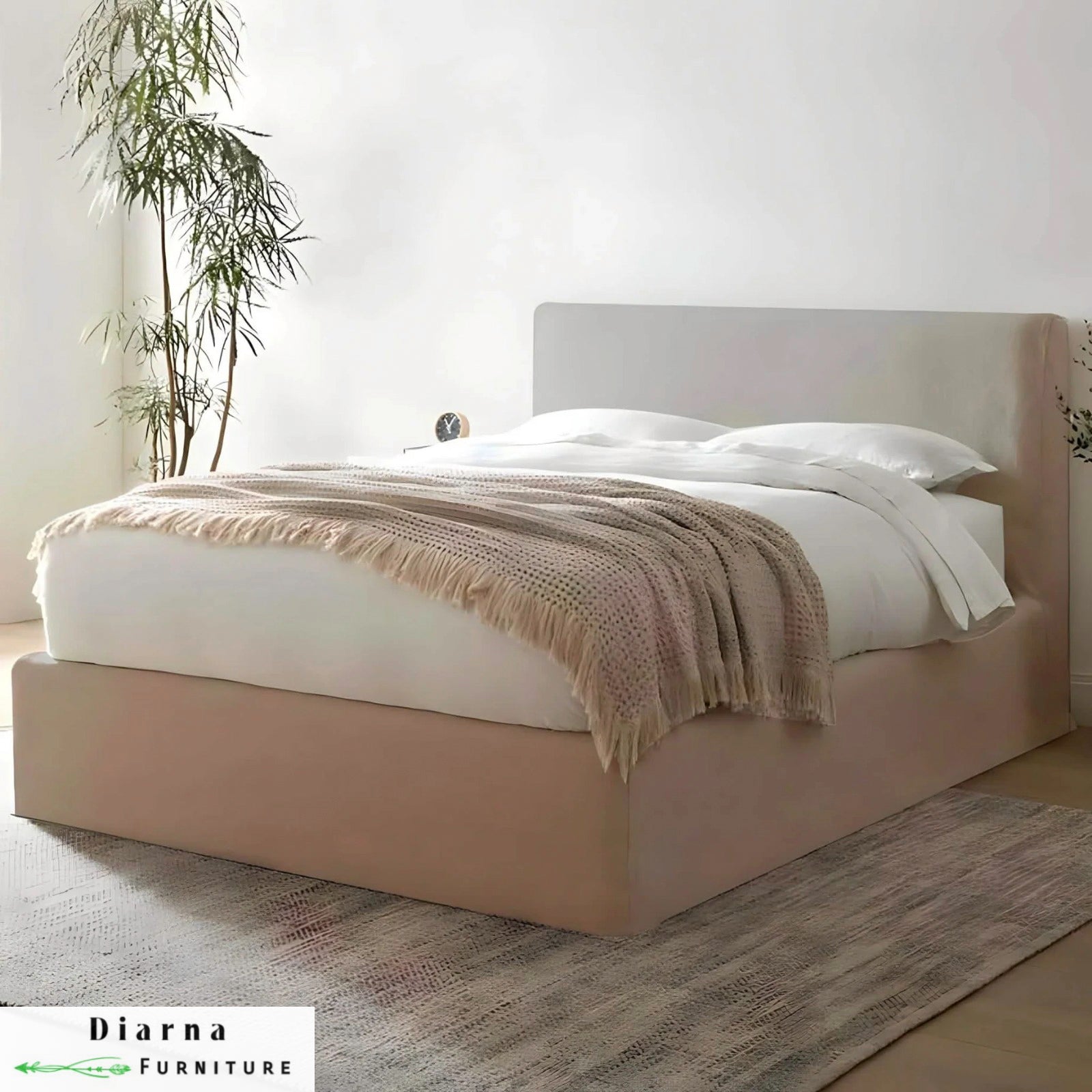 سرير فردي خشب ام دى اف - بيج