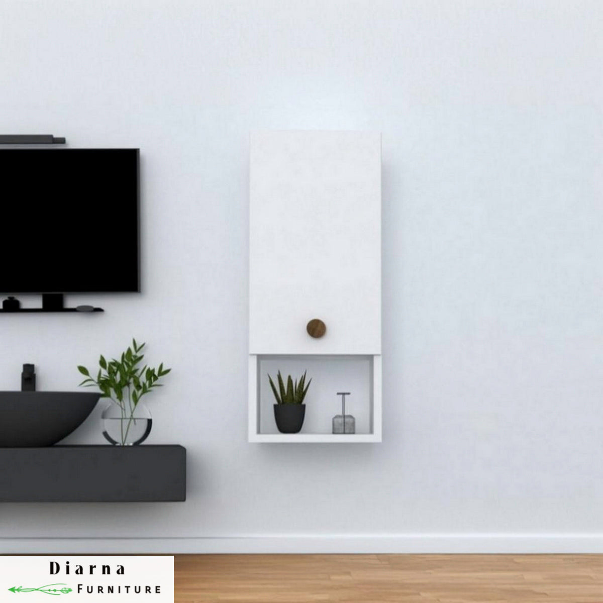 وحدة تخزين حمام - ابيض