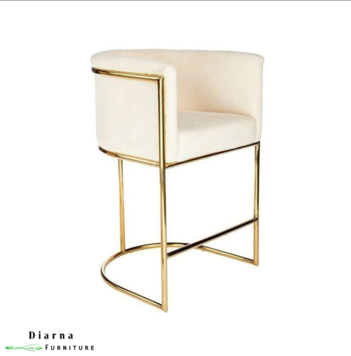 كرسي بار ستيل - دهبي وبيج