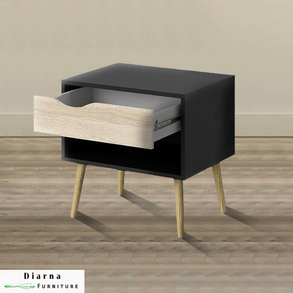 كومود ام دي اف - اسود وبيج