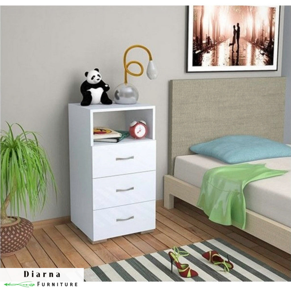 كومود ام دي اف - ابيض