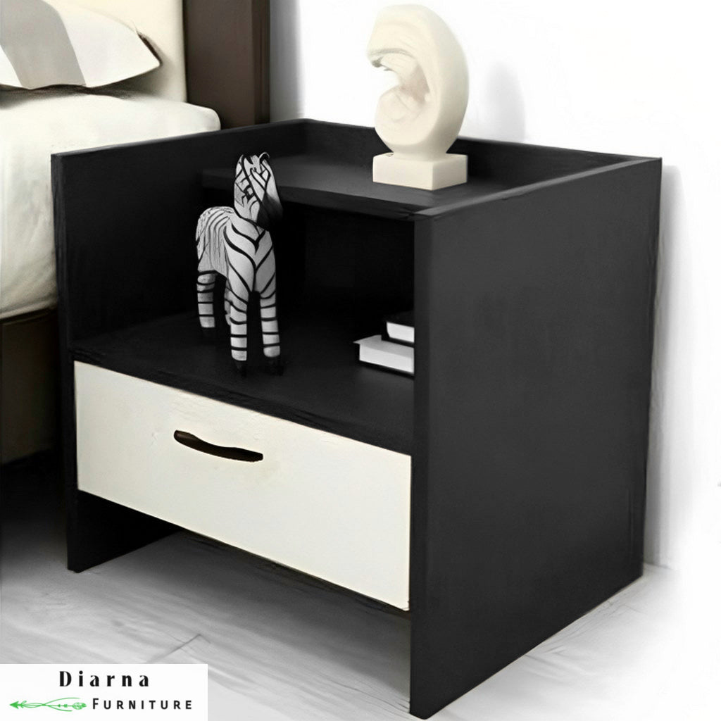 كومود ام دي اف - اسود وابيض