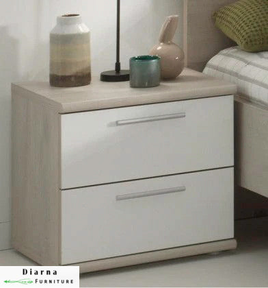 كومود ام دي اف - بيج وابيض