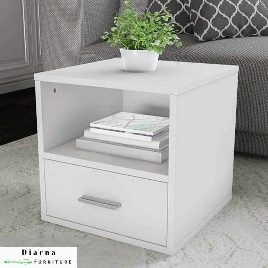 كومود ام دي اف - ابيض