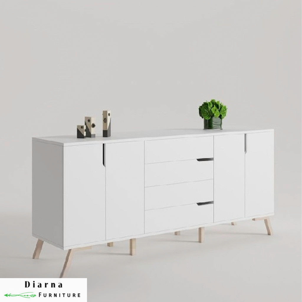 بوفيه ام دي اف - ابيض