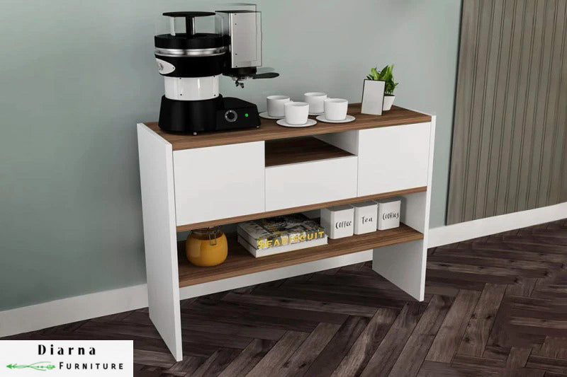 كوفي كورنر - ابيض وبني