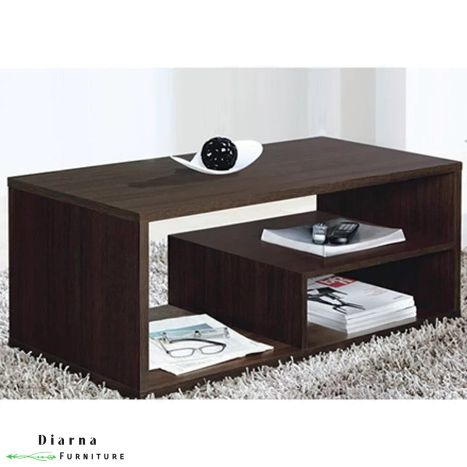 تربيزة قهوة ام دي اف - بني غامق