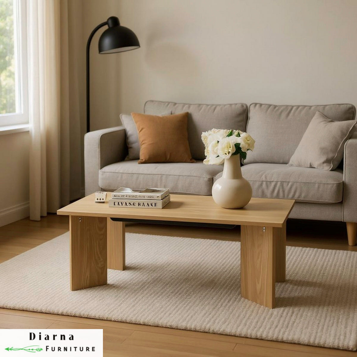 تربيزة قهوة ام دي اف - بيج