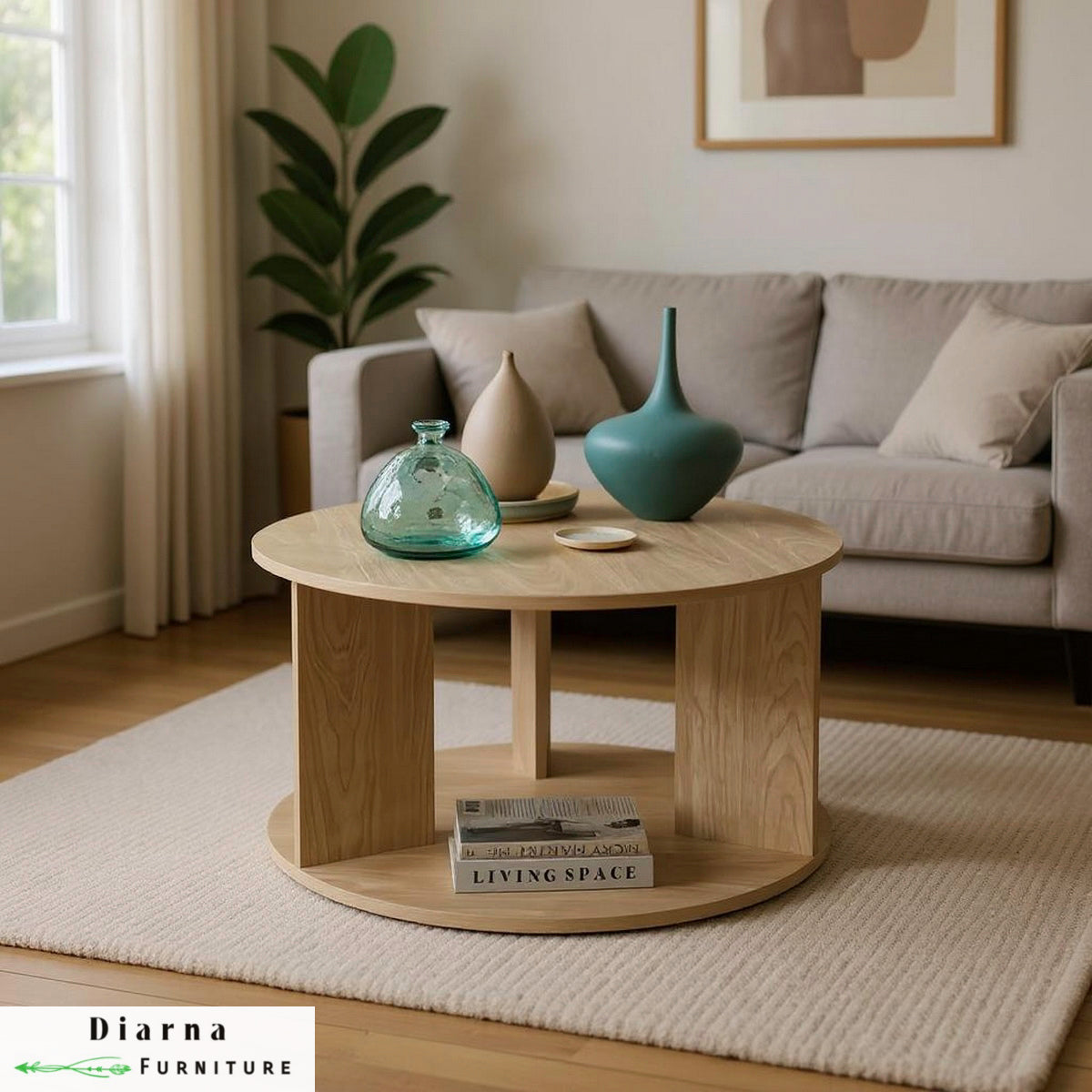 تربيزة قهوة ام دي اف - بيج