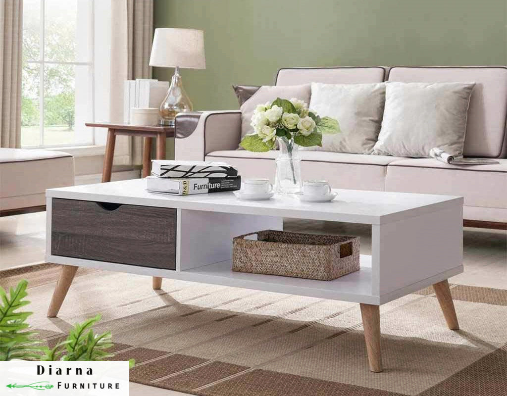 تربيزة قهوة ام دي اف - الوان