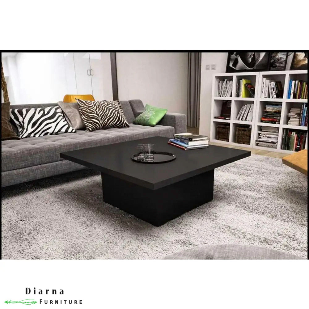 تربيزة قهوة ام دي اف  - اسود