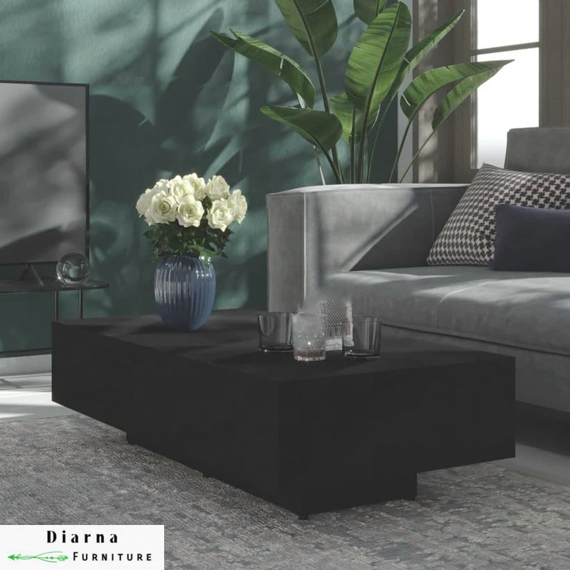 تربيزة قهوة ام دي اف  - اسود