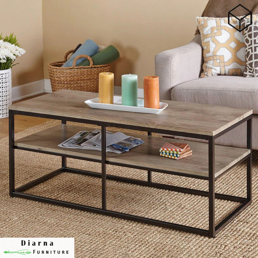 تربيزة قهوة ستيل - اسود وبيج