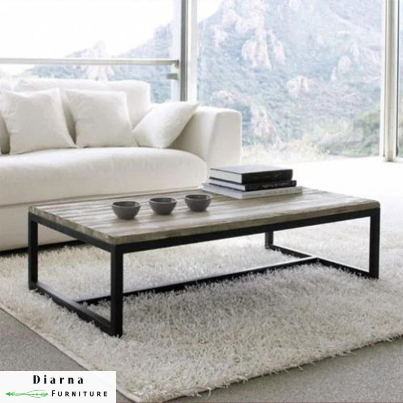 تربيزة قهوة ستيل - اسود وبيج