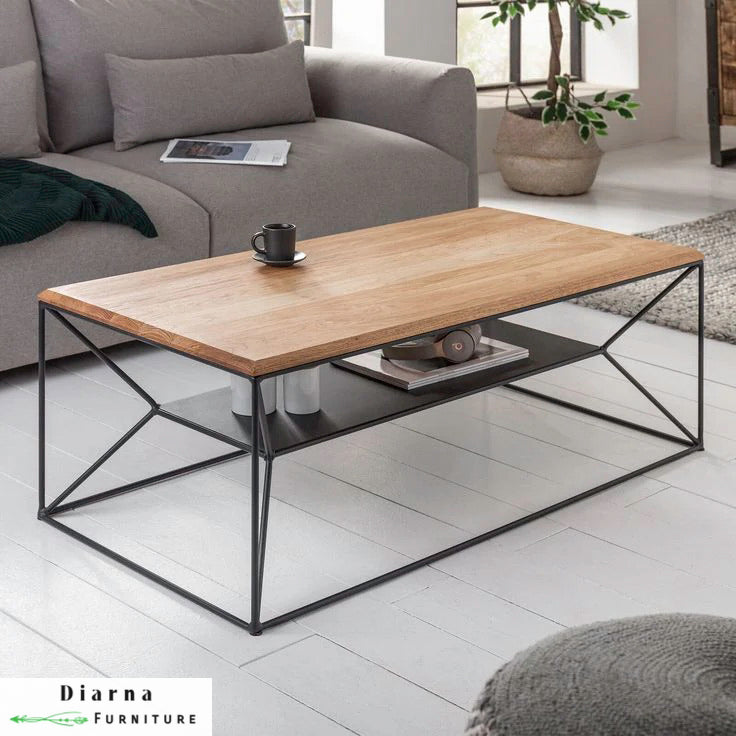 تربيزة قهوة ستيل - اسود وبيج