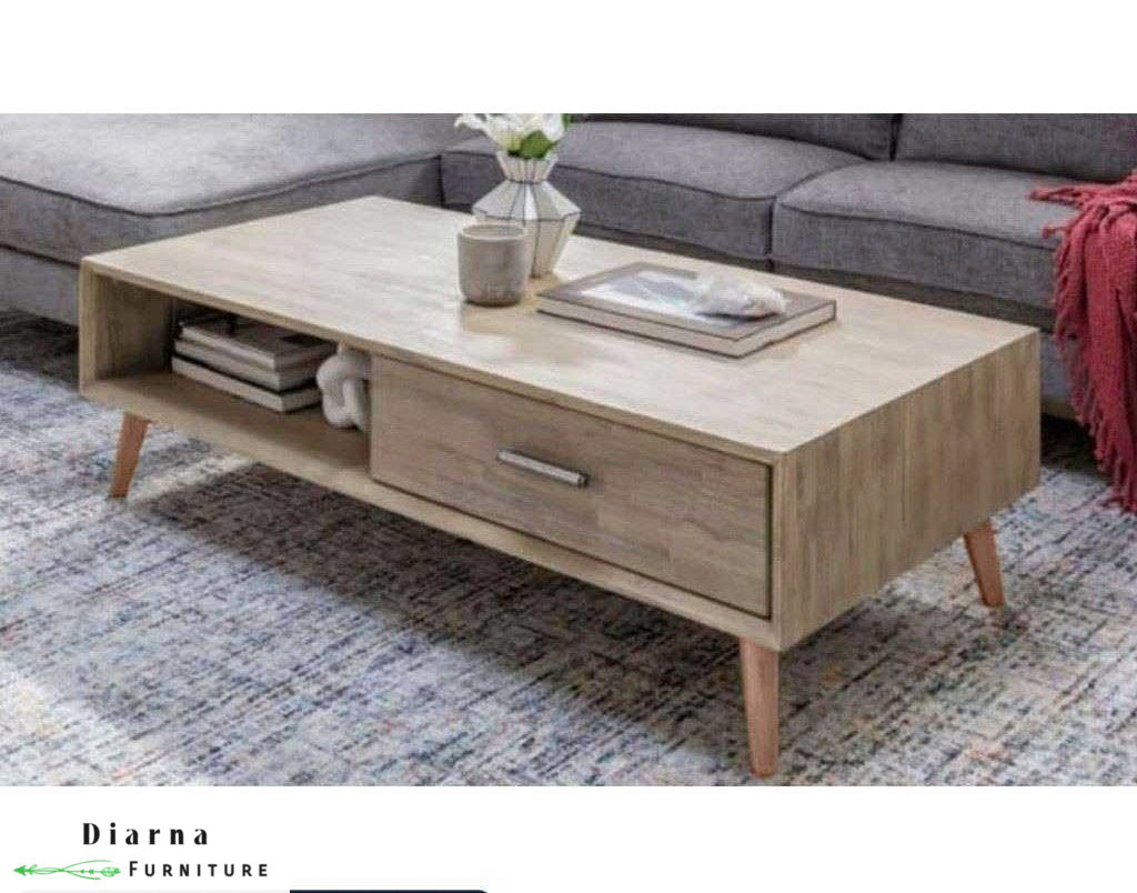 تربيزة قهوة ام دي اف  - بيج