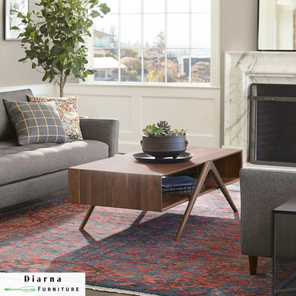 تربيزة قهوة خشب كونتر - بني