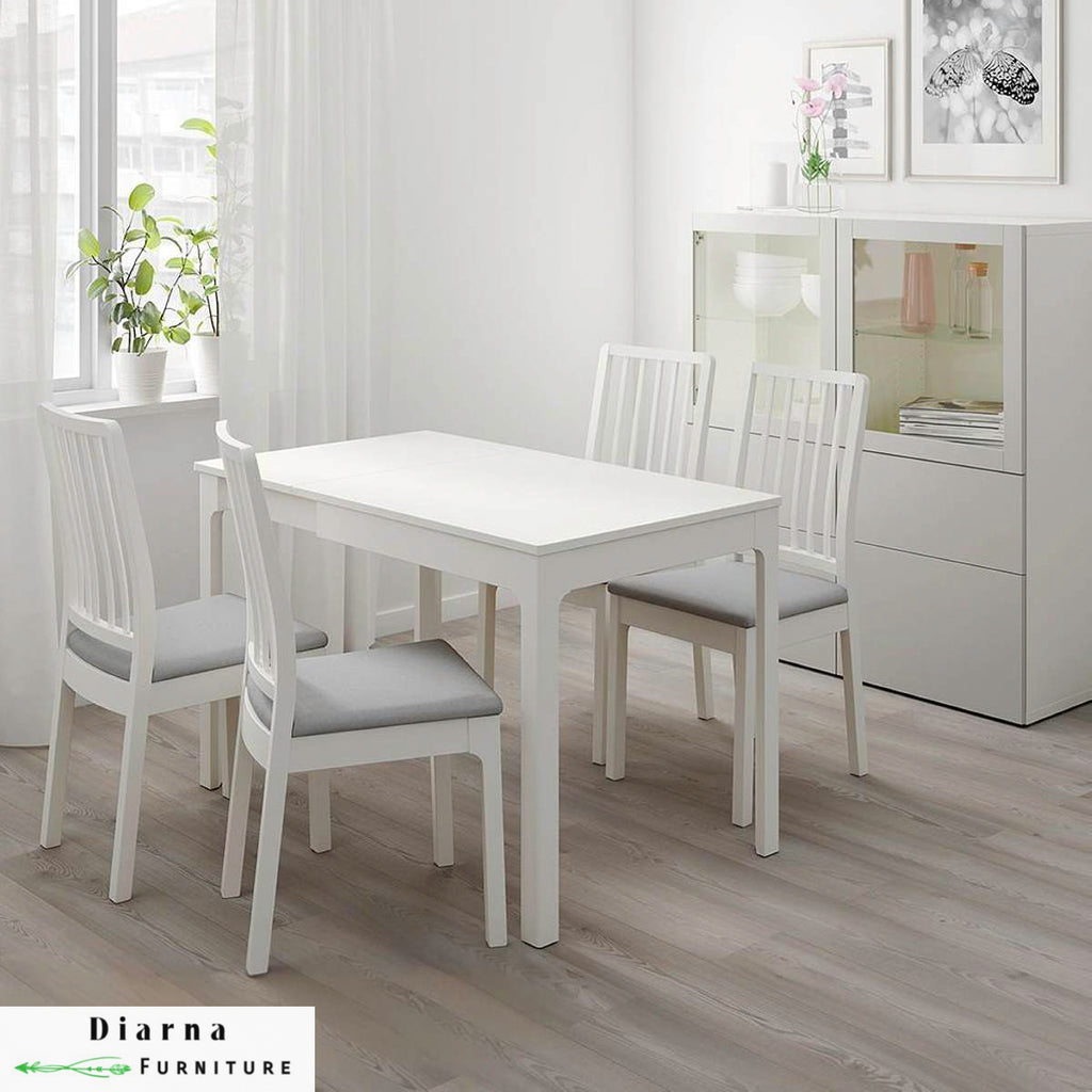 سفره خشب 5 قطع - ابيض