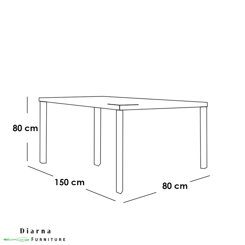 سفره خشب 6 قطع - بني