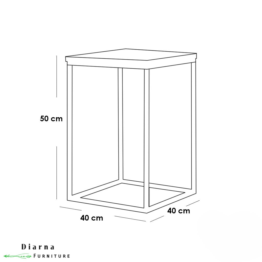 سفره ستيل وخشب 5 قطع - ابيض وبيج