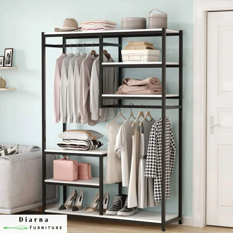 دريسنج ستيل وخشب - اسود وابيض