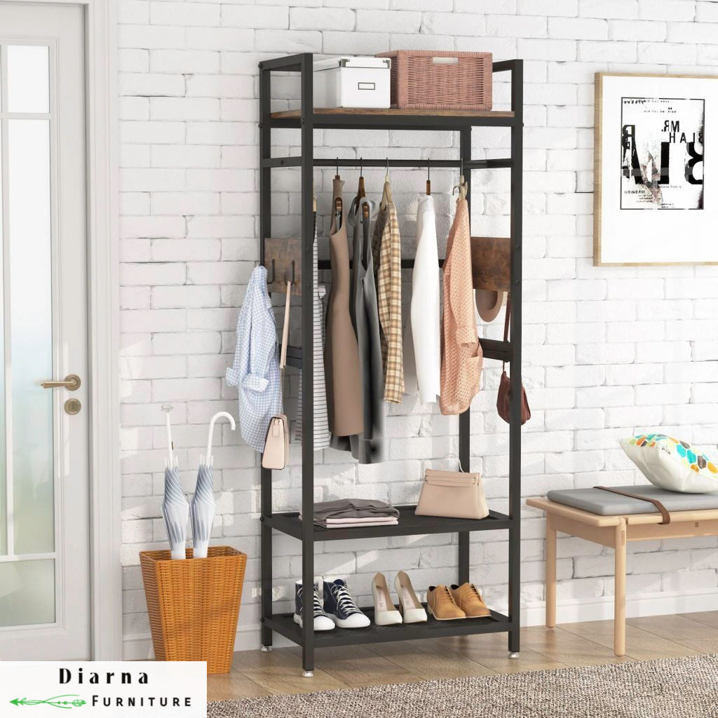 دريسنج ستيل وخشب - اسود وبني