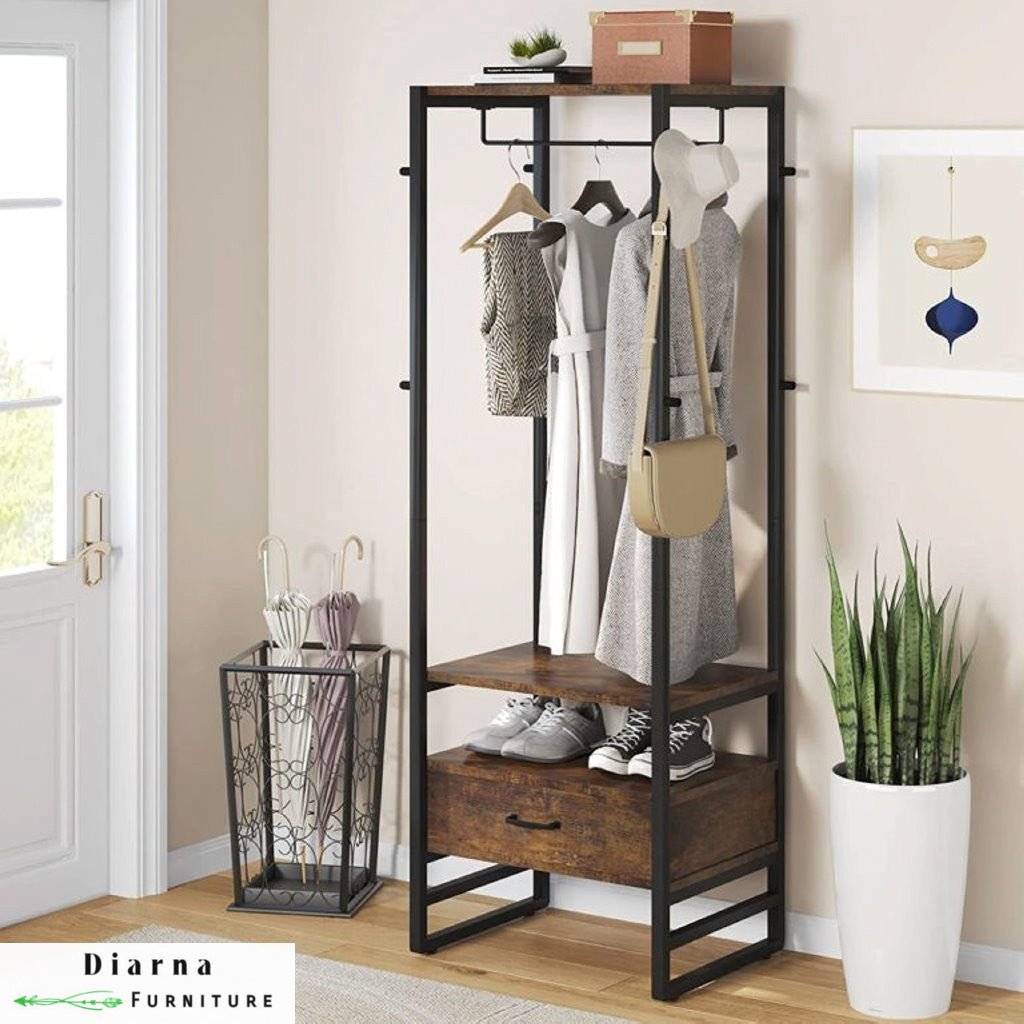 دريسنج ستيل وخشب - اسود وبني