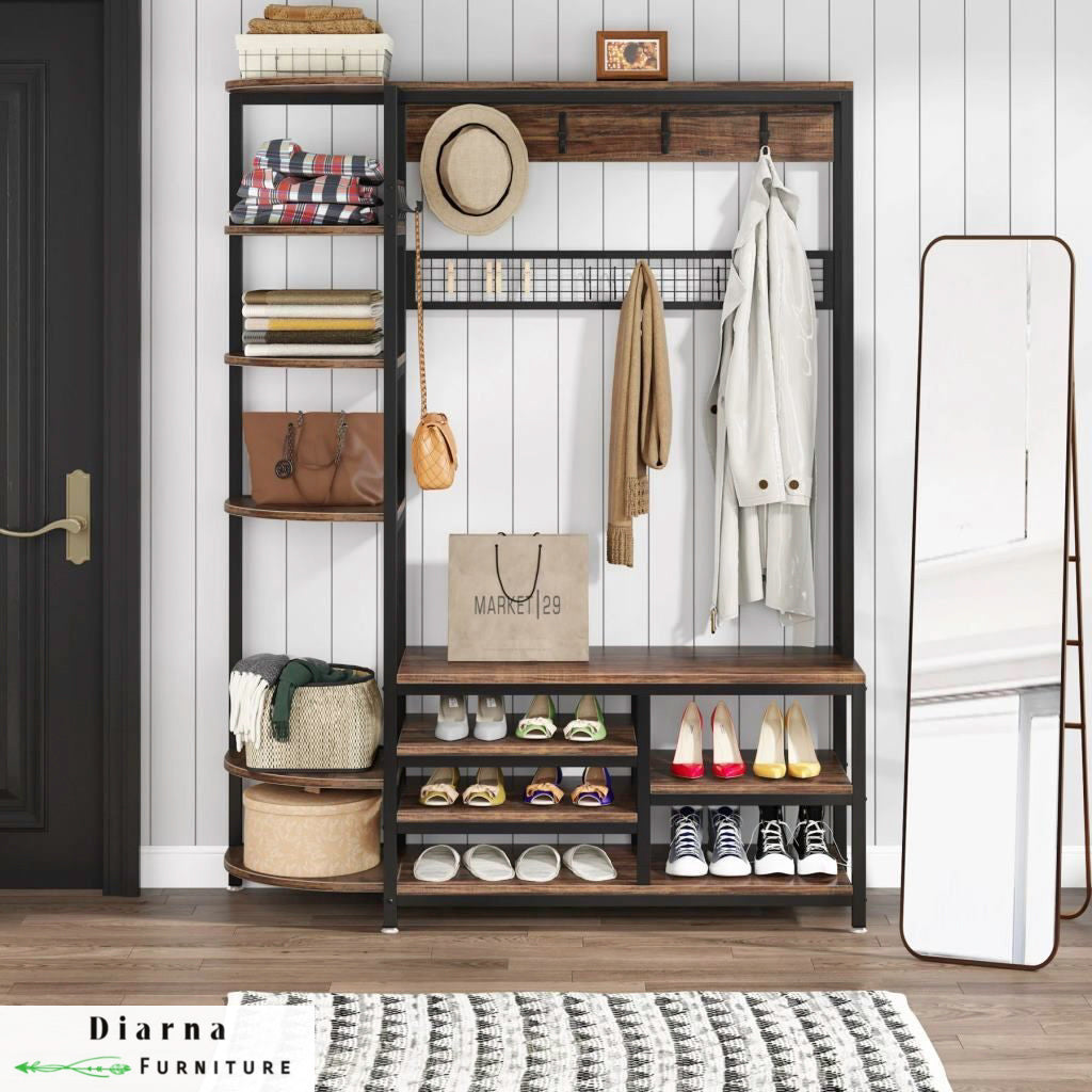 دريسنج ستيل وخشب - اسود وبني