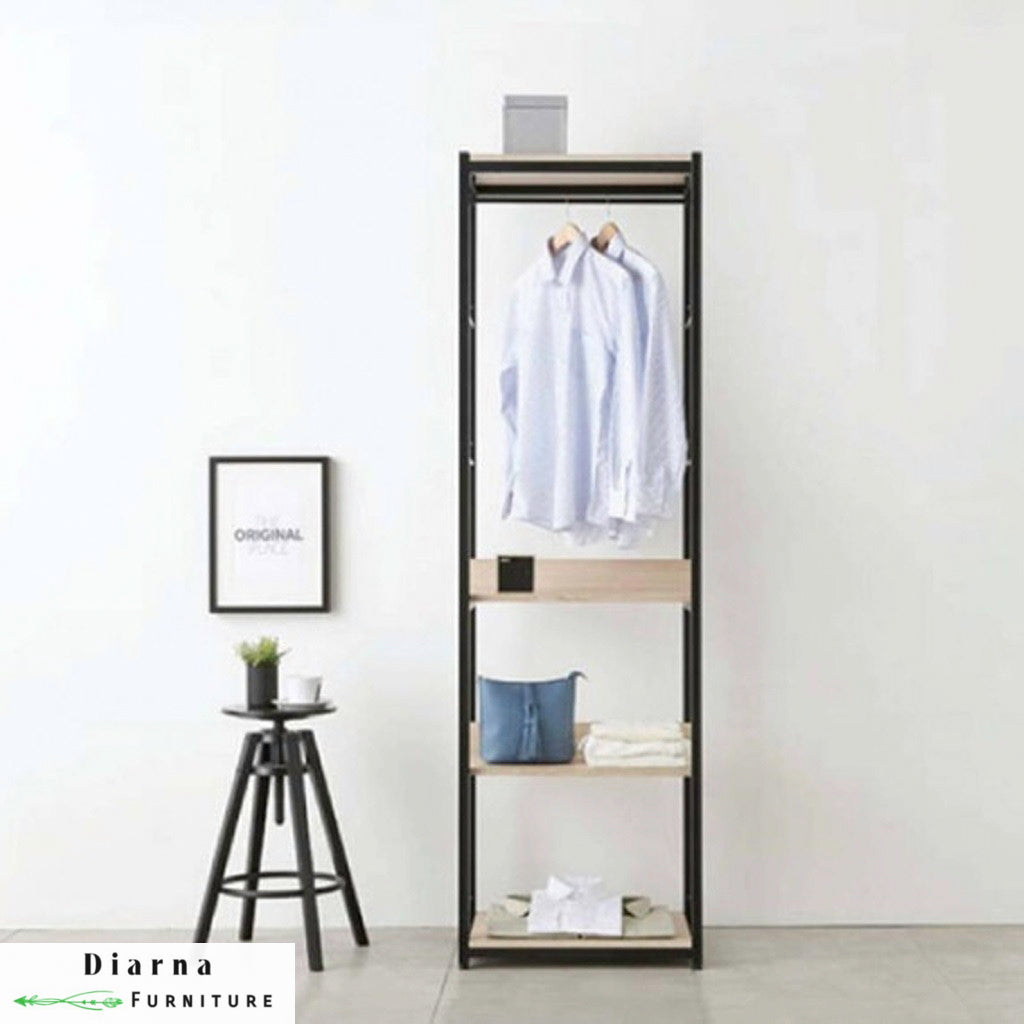 دريسنج ستيل وخشب - اسود وبيج