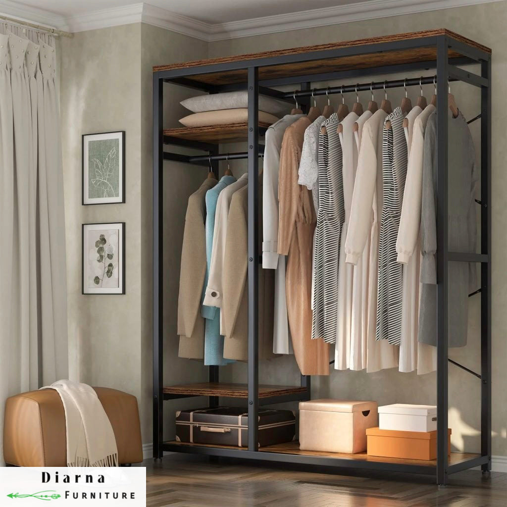 دريسنج ستيل وخشب - اسود وبني