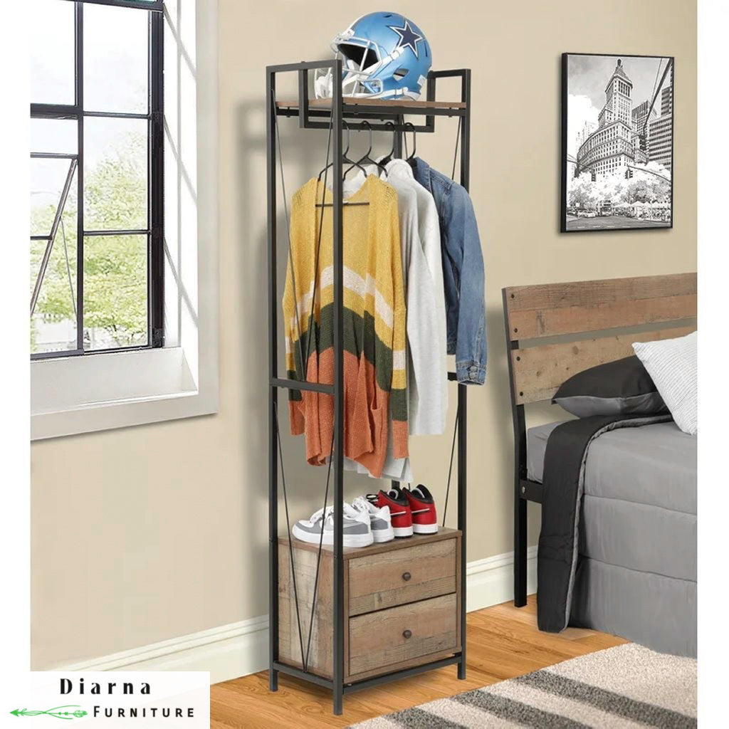 دريسنج ستيل وخشب - اسود وبيج