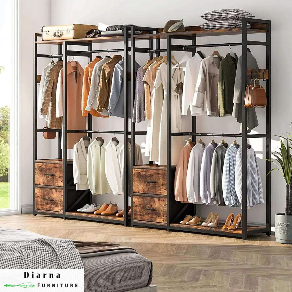 دريسنج ستيل وخشب - اسود وبني