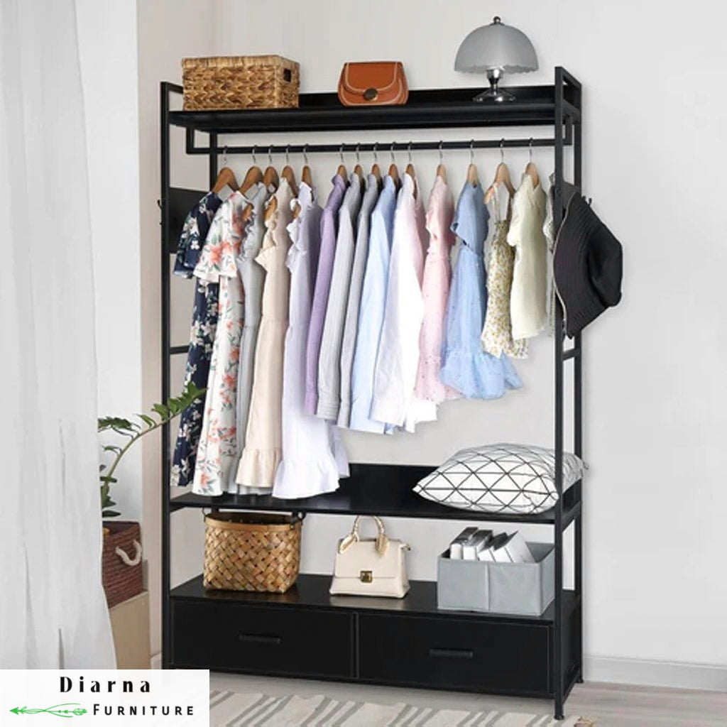 دريسنج ستيل وخشب - اسود