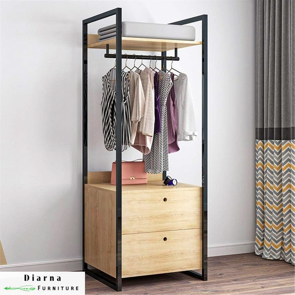 دريسنج ستيل وخشب - اسود وبيج