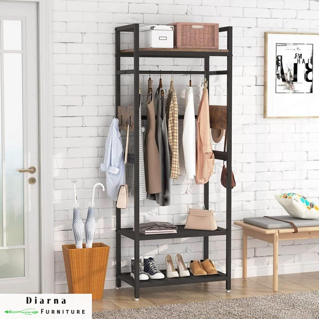 دريسنج ستيل وخشب - اسود وبني