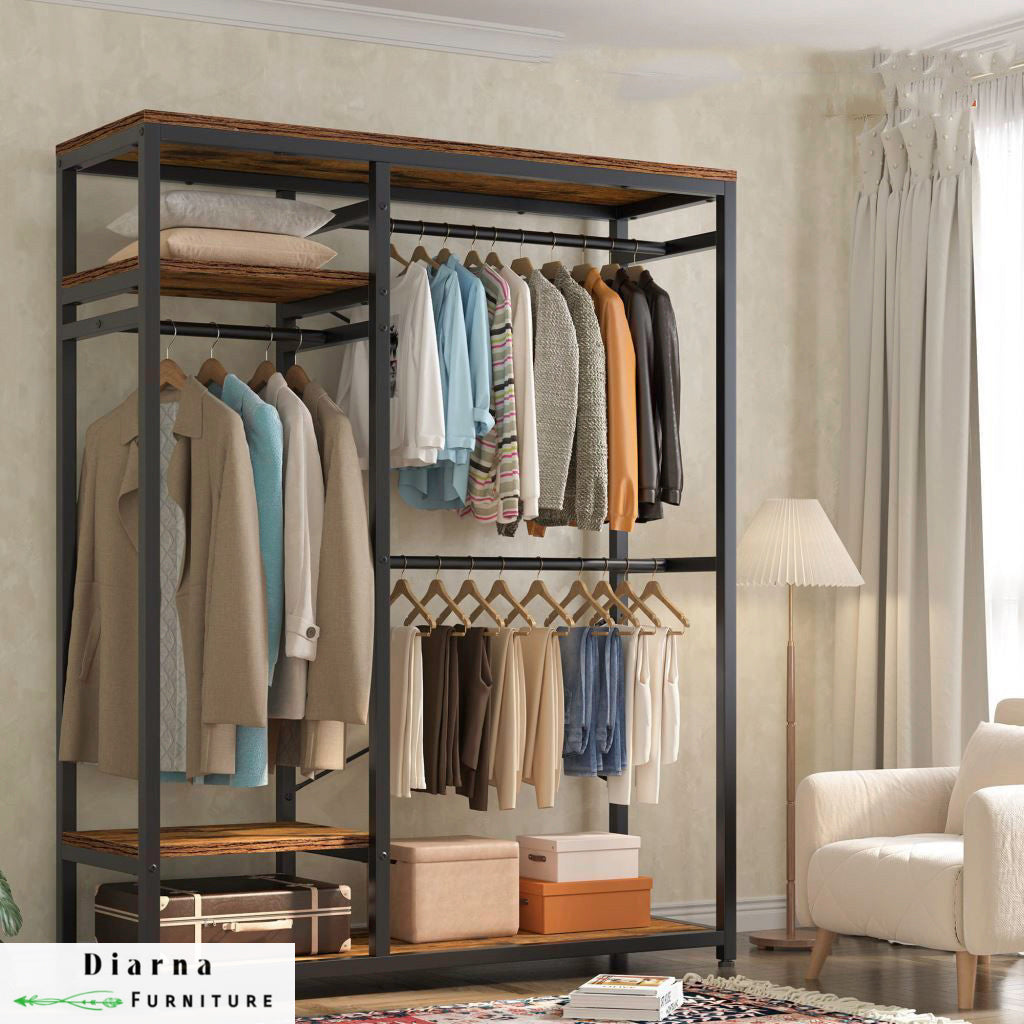 دريسنج ستيل وخشب - اسود وبني