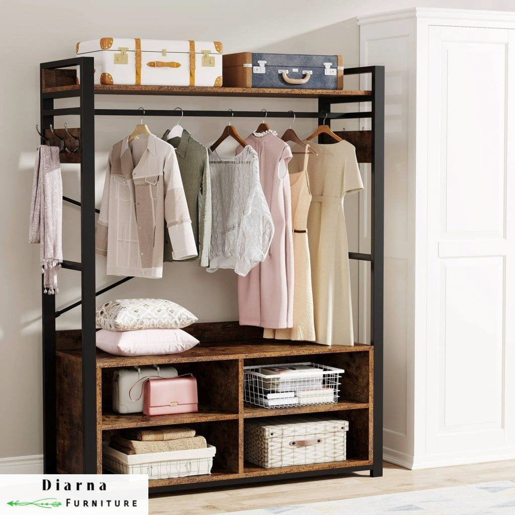 دريسنج ستيل وخشب - اسود وبني