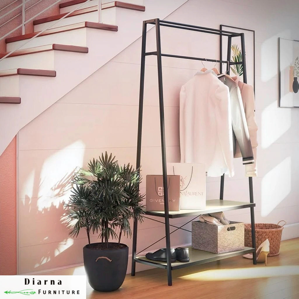 شماعة ملابس ستيل - اسود