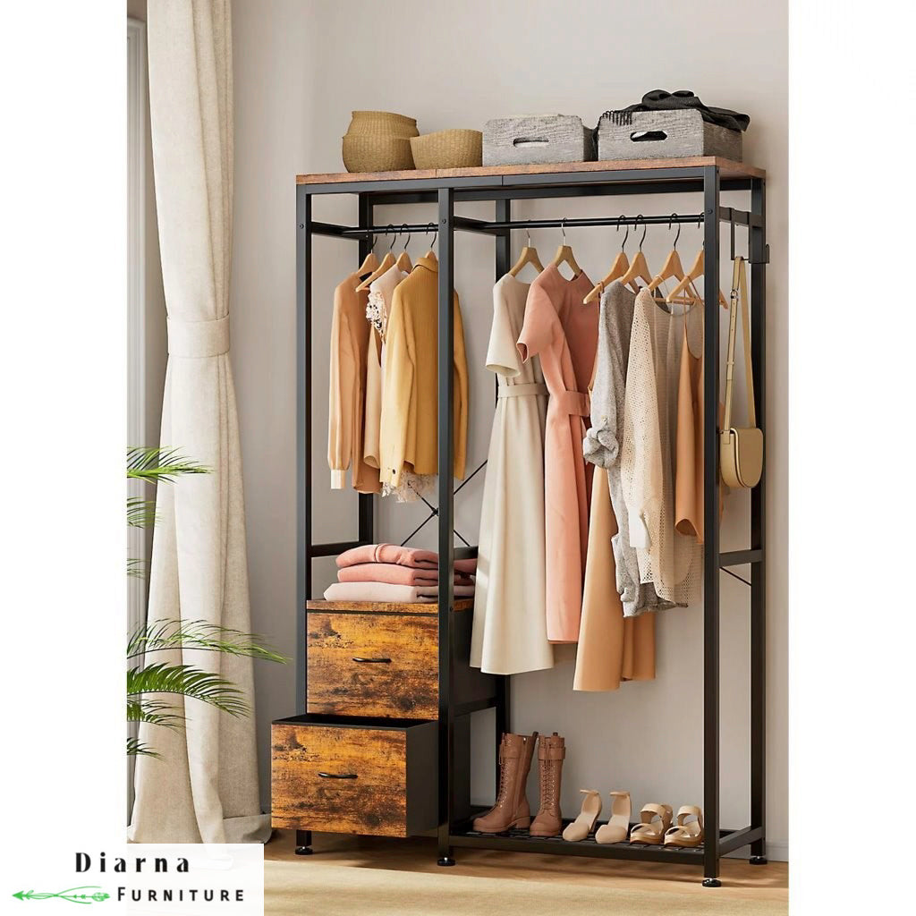 دريسنج ستيل وخشب - اسود وبني