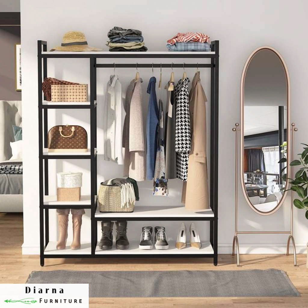 دريسنج ستيل وخشب - اسود وابيض