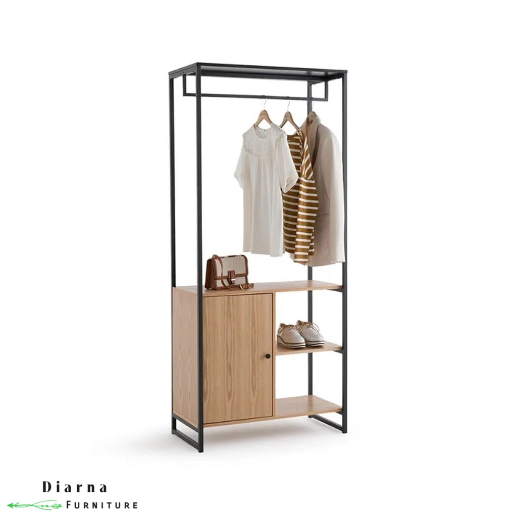 دريسنج ستيل وخشب - اسود وبيج