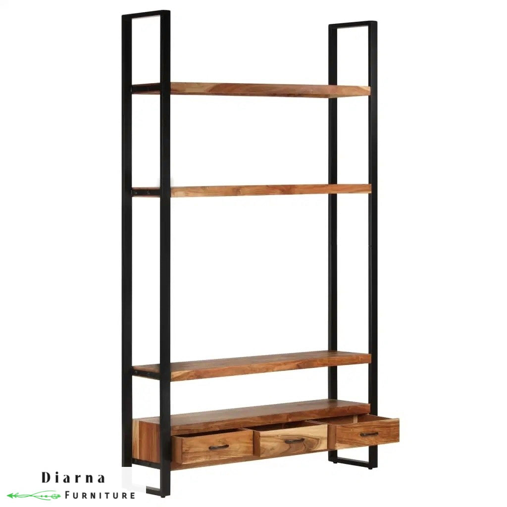 دريسنج ستيل وخشب - اسود وبني