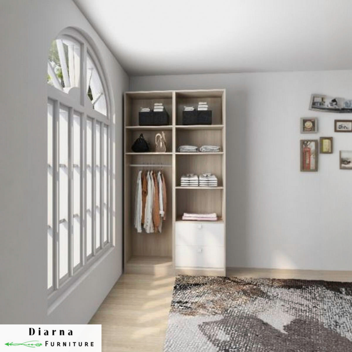 دريسنج ام دي اف - بيج وابيض