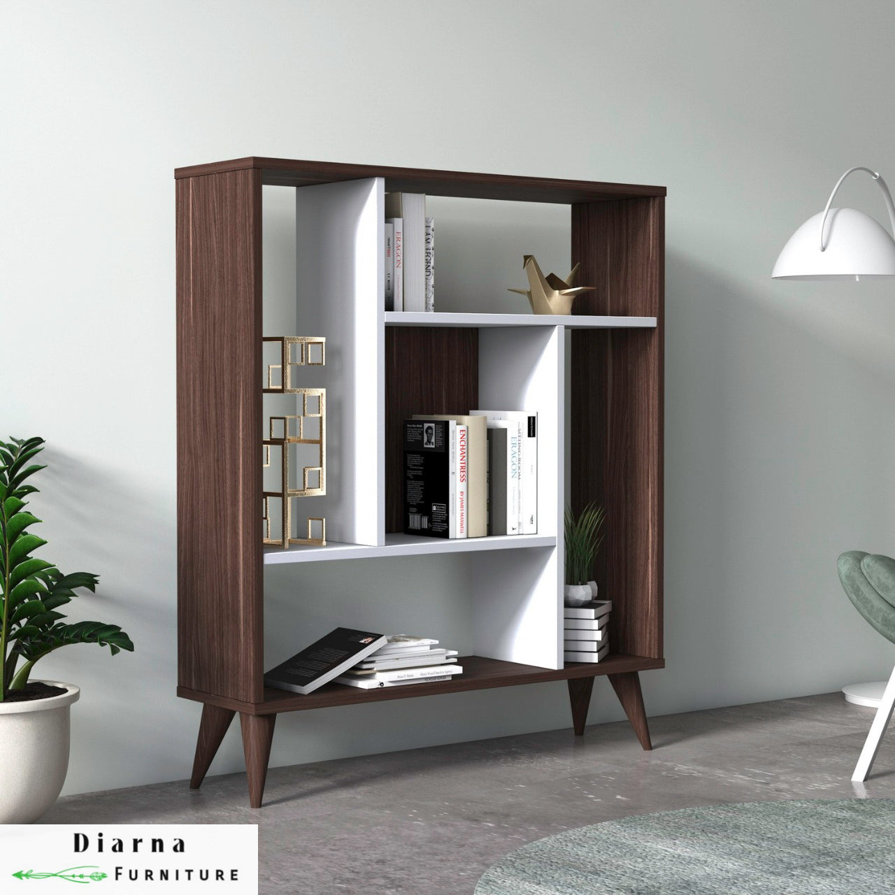 وحدة عرض ام دي اف - بني وابيض