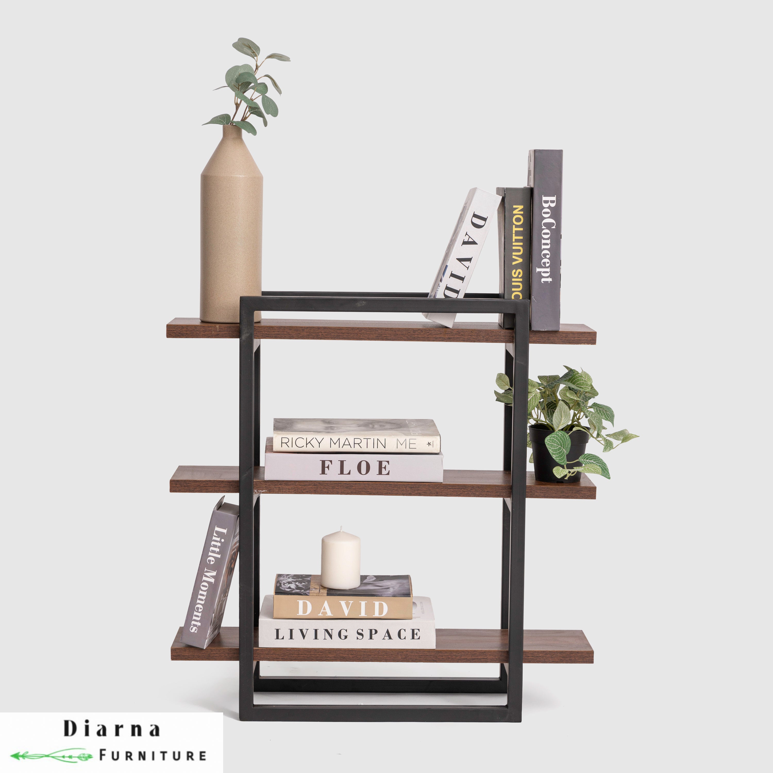 وحدة ستيل وام دي اف - اسود وبني