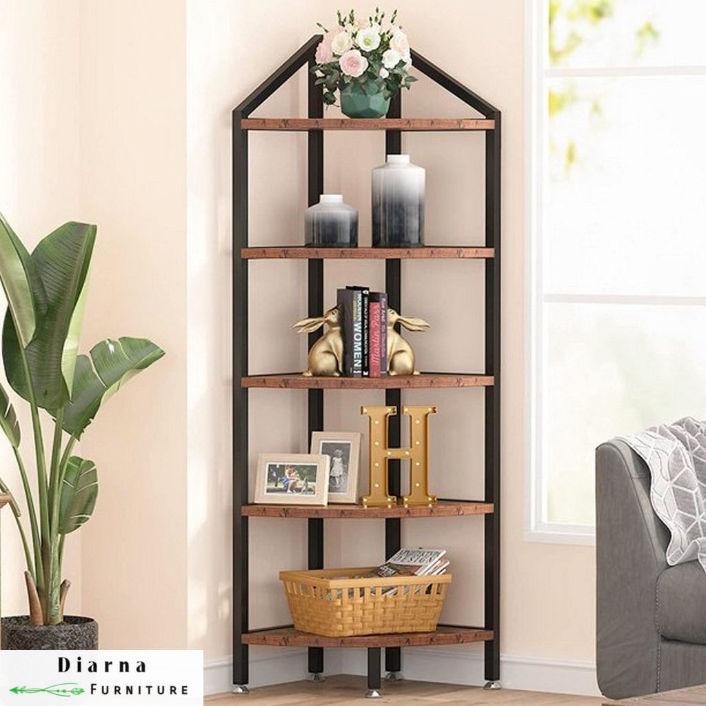 وحدة عرض ستيل وام دي اف - اسود وبيج