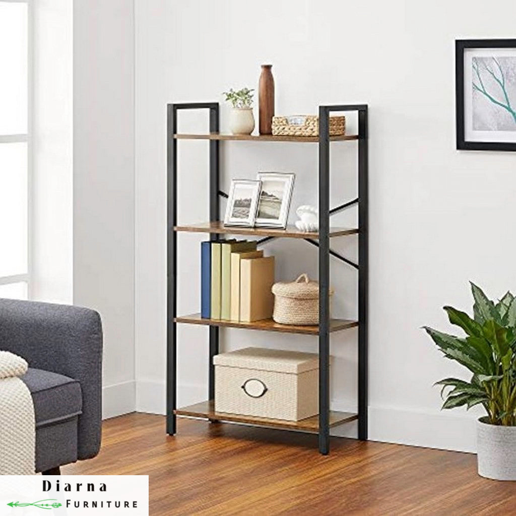 وحدة عرض ستيل ام دي اف - اسود وبني