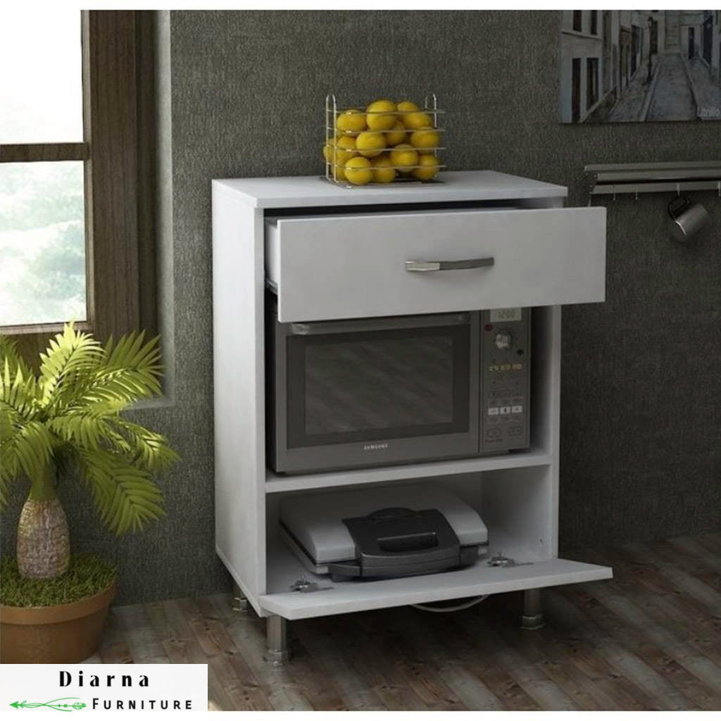 وحدة تخزين مطبخ - ابيض